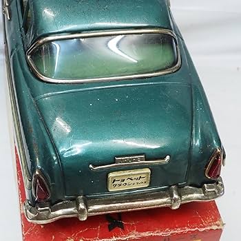 Amazon | 萬代屋ブリキtin toy car自動車BC 赤箱0375 | ミニカー・ダイ