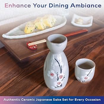 Amazon.com | HIBINO Japanese Sake Set - 1 Tokkuri Bottle (5 Oz