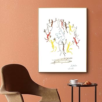 Amazon.co.jp: 123 Life Picasso 青春のダンス プリント パブロ
