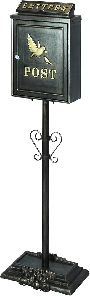 Amazon.co.jp: サンニード ポストスタンド XZ-15 鳥の親子 幅33cm 奥行