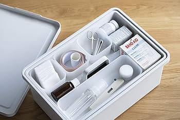 Amazon｜無印良品 ポリプロピレン収納ボックス・中・ホワイトグレー 幅