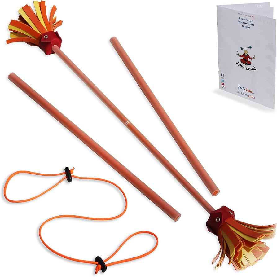 Amazon.com: Jolly Lama! Orange Majestix Juggling Devil Sticks