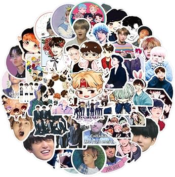 Amazon.com: 55Pcs B.T.S Photocards,and 50PCS S ticker,kpop lomo