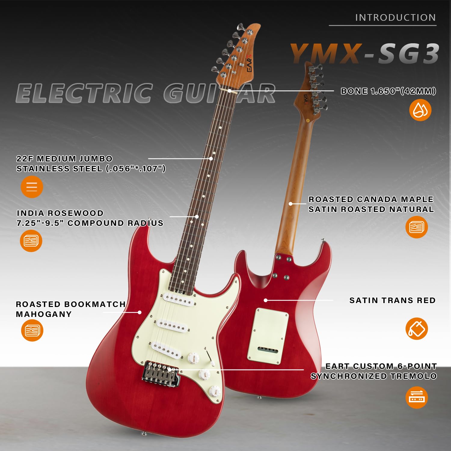 EART YMX-SG3 SSS ストラトギター