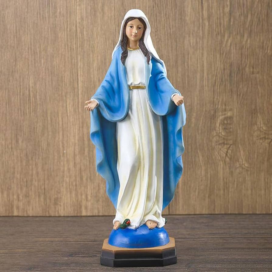 Amazon.co.jp: 樹脂 聖母マリア 像 置物 キリスト教の像 祝福された