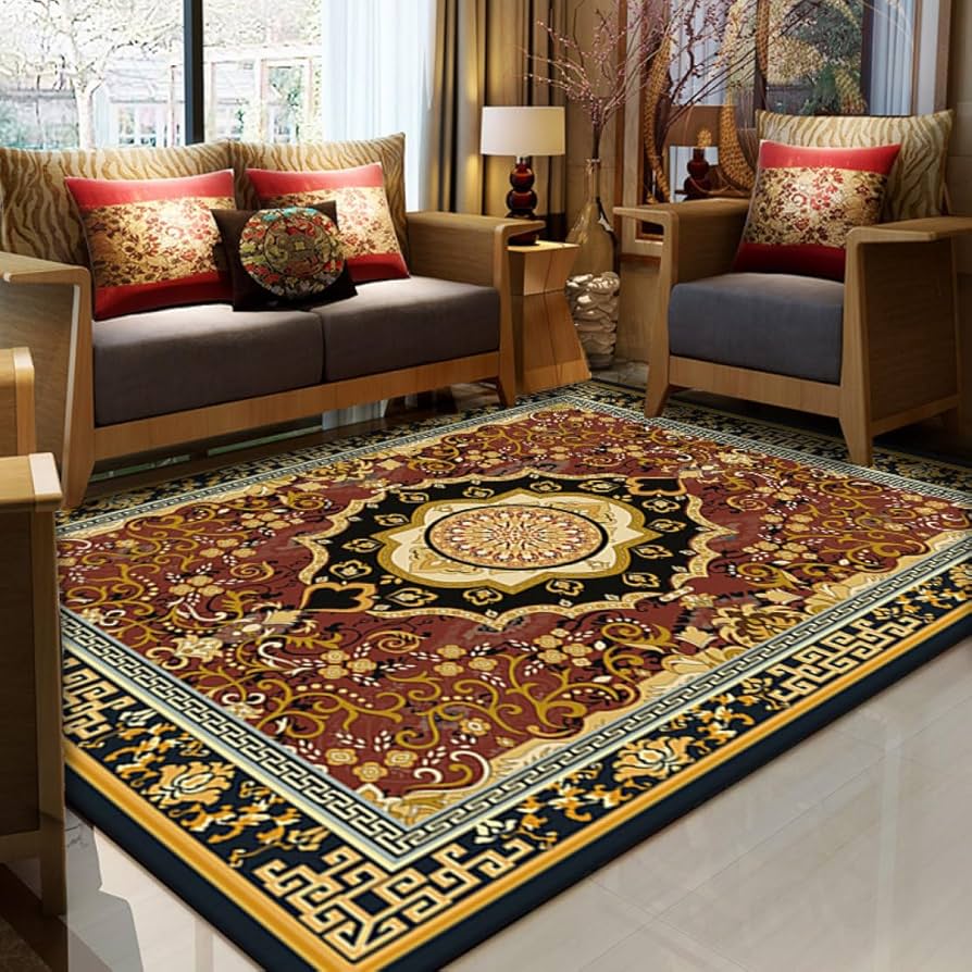 Amazon｜ラグ カーペット ラグマット 2畳 花柄9 ラグ おしゃれ 洗える