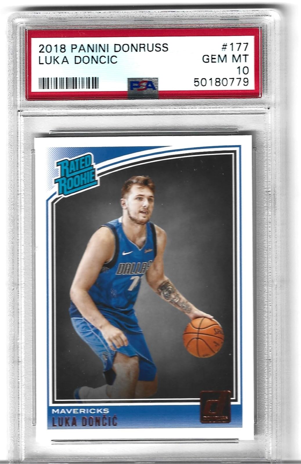 Amazon.com: PSA 10 LUKA DONCIC BASKETBALL ROOKIE CARD DONRUSS #177