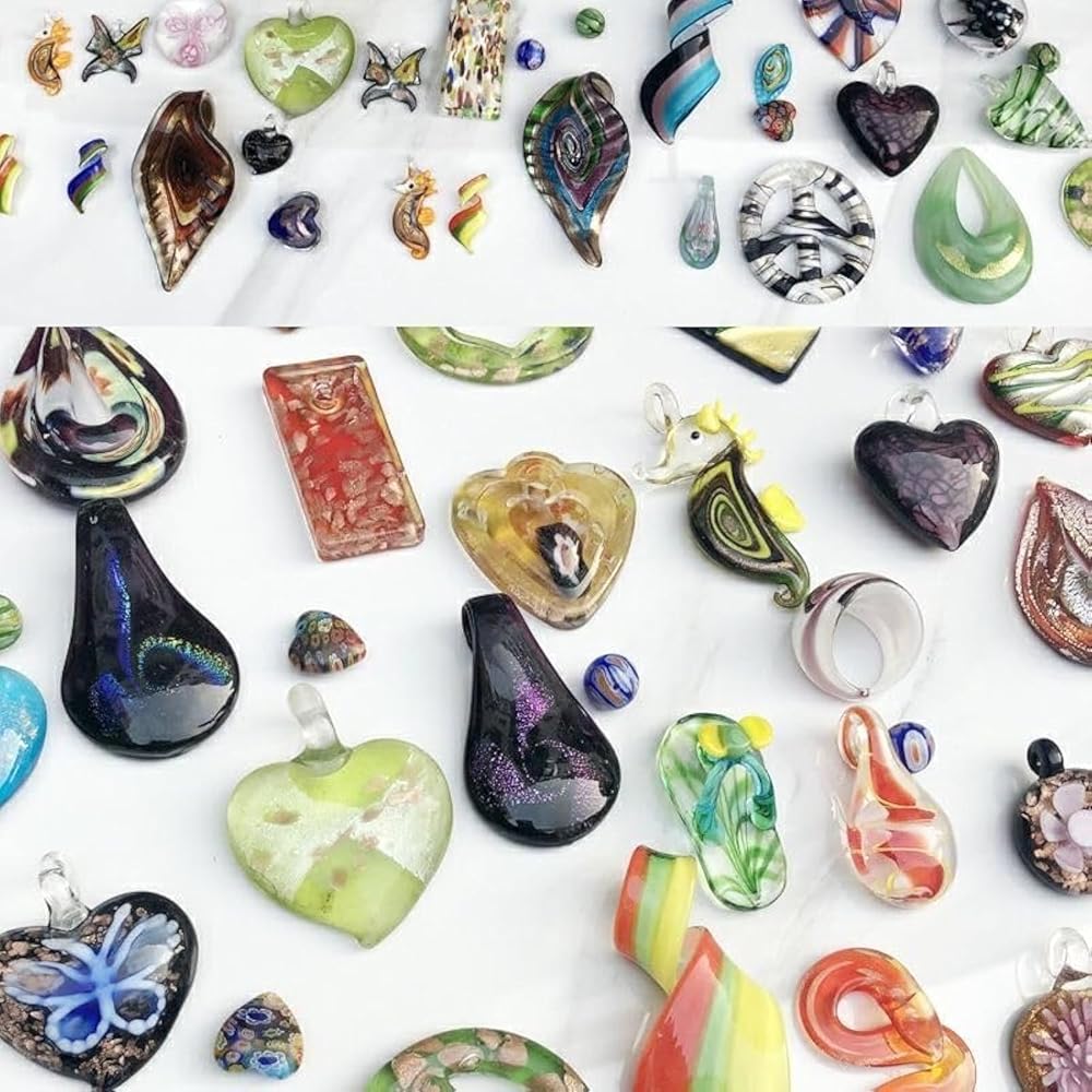 Amazon.com: YISSEN RISEON Random 12 pcs Handmade Murano Lampwork