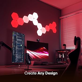 Nanoleaf Shapes LED Wall Lights, RGBW Smart Wall Panels with 16M+