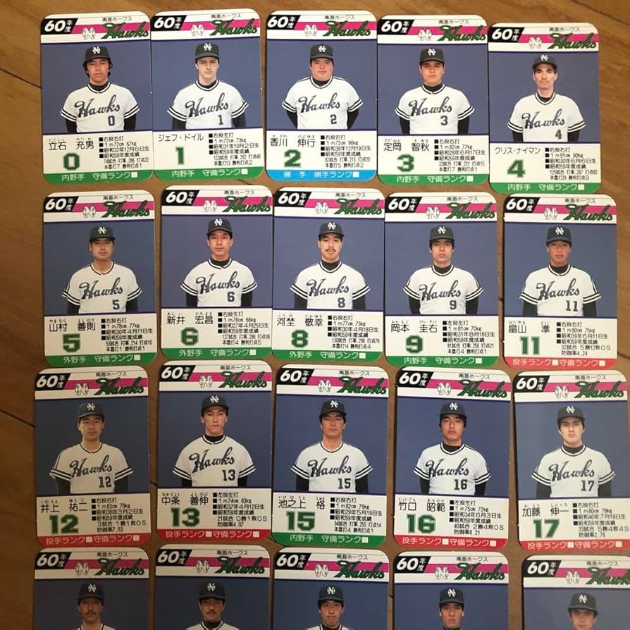 Amazon.co.jp: 球団別選手カード 南海ホークス 60年度版 : スポーツ
