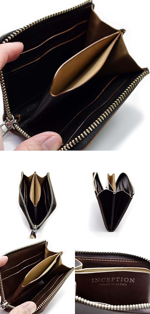 Amazon | [インセプション] L字ファスナー ショートウォレット