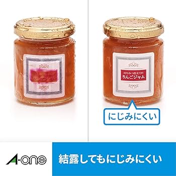 Amazon | エーワン ラベルシール インクジェット 超耐水 光沢紙 12面丸