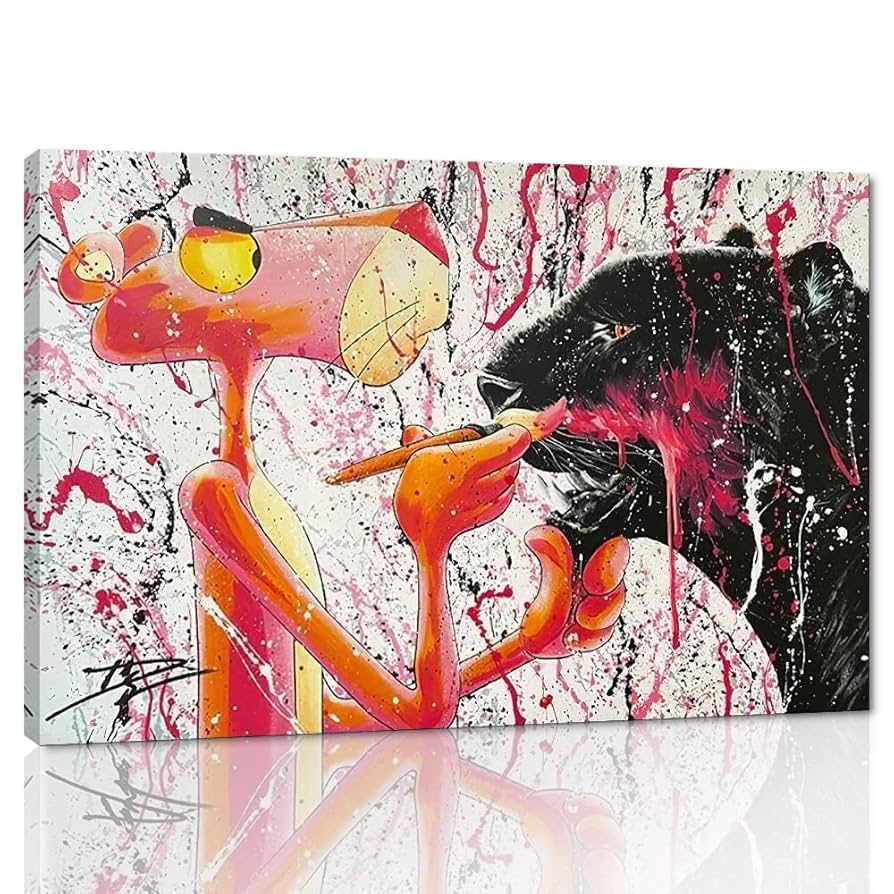 ラブブ 3Dアート 額付き ポップアート キャラクター印刷キャンバス