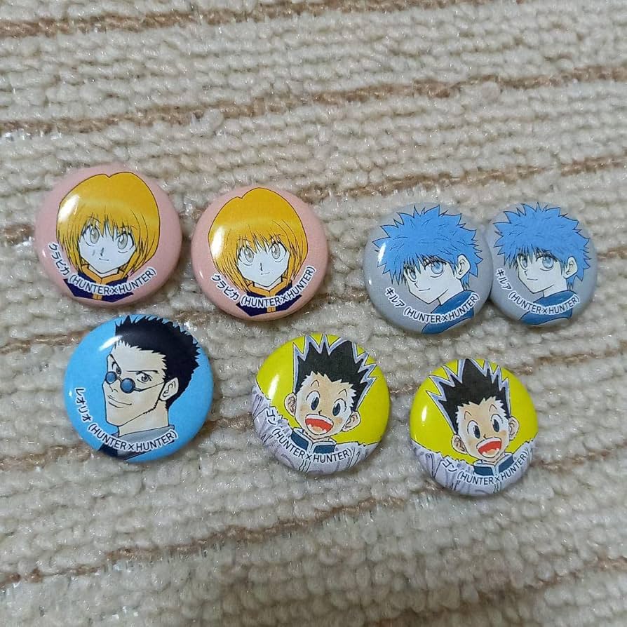Amazon | ハンターハンター HUNTER×HUNTER 缶バッジ7個 原作 当選