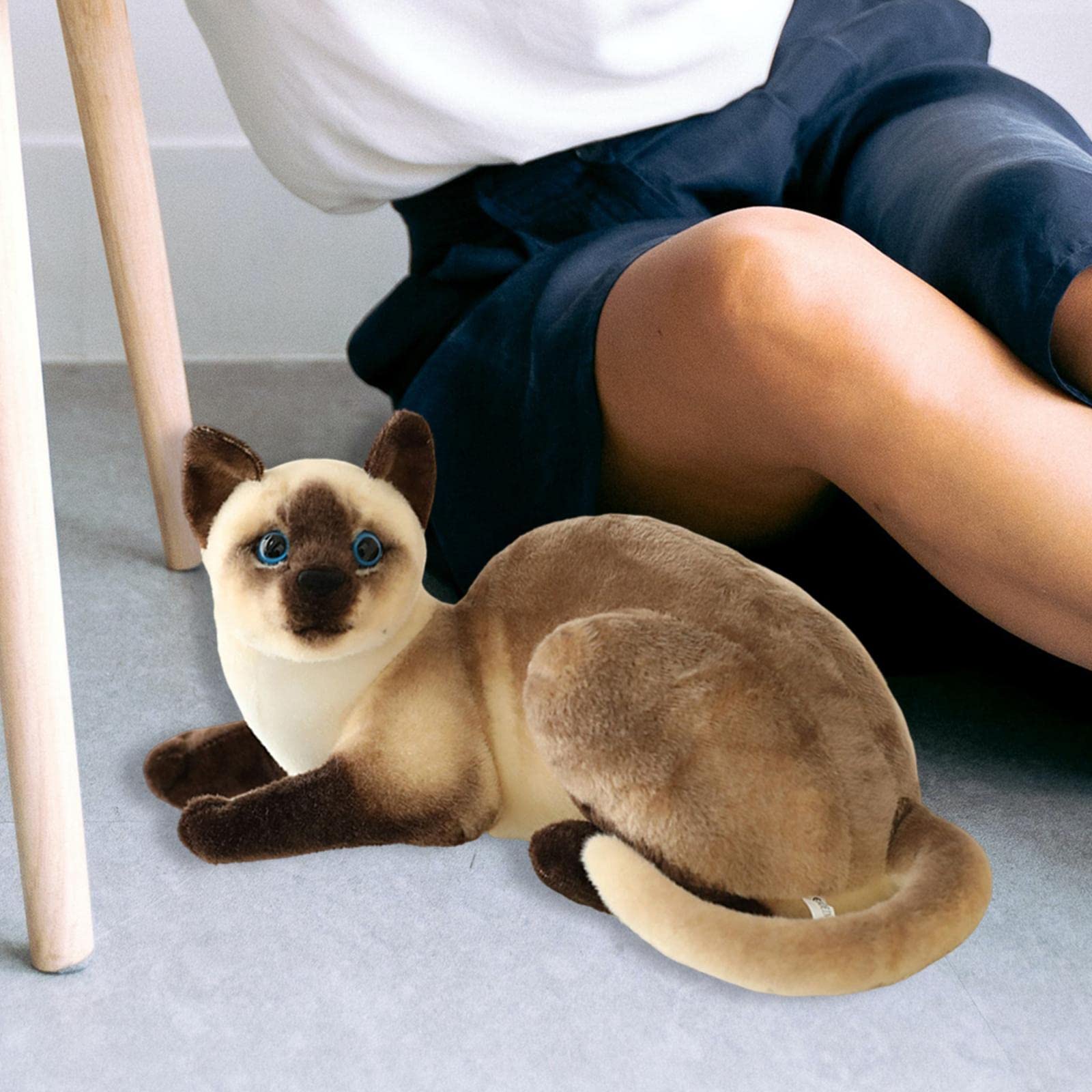 Amazon.co.jp: predolo 素敵なシミュレーション シャム猫のぬいぐるみ