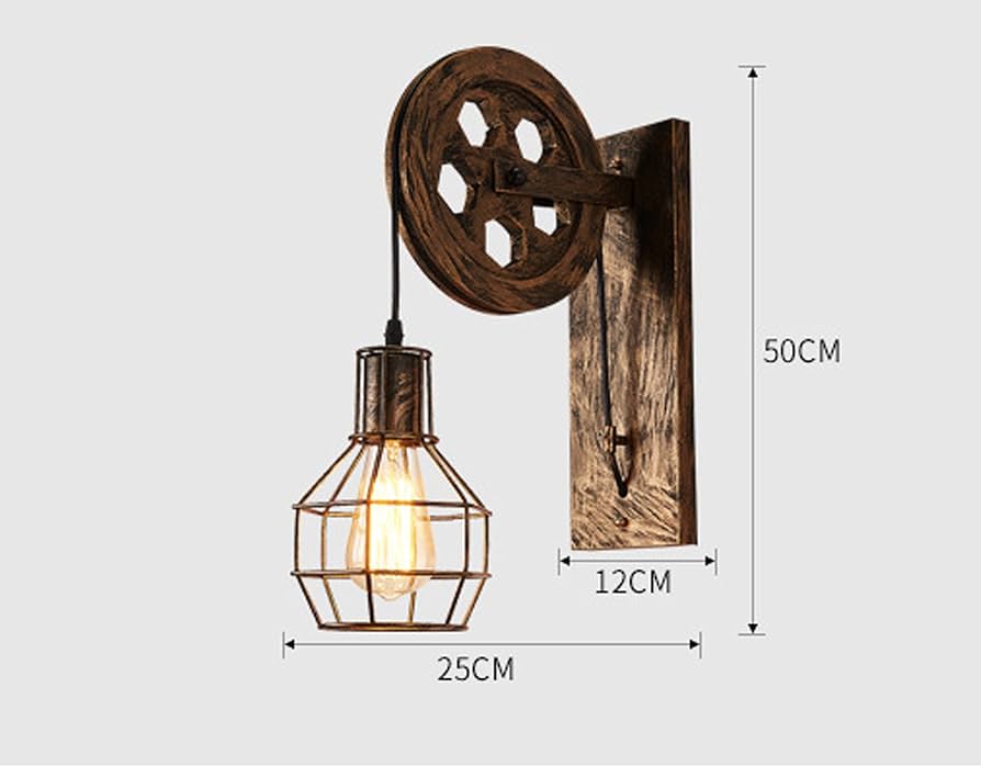 Amazon.co.jp: すべきである レトロなブラケットライト 工業系壁掛け