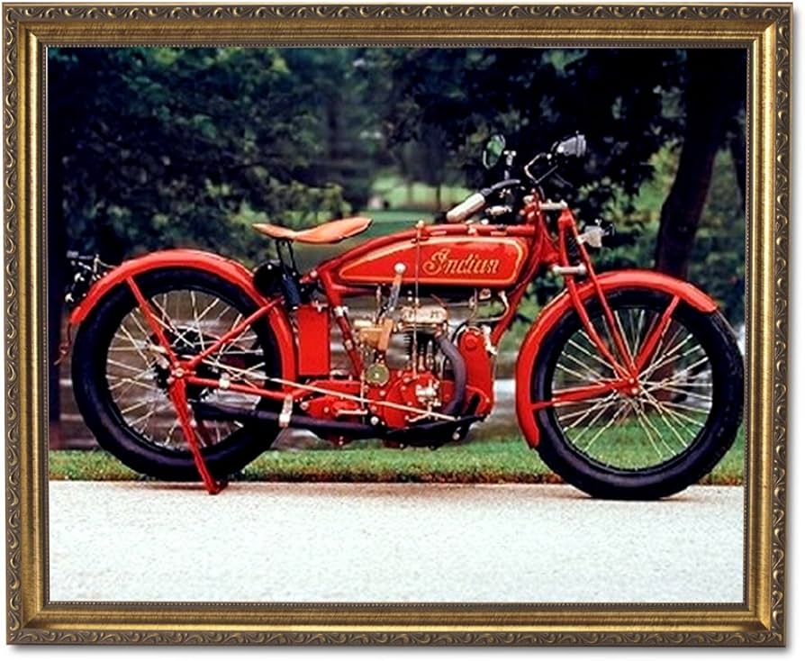 Amazon.co.jp: オールドレッド ヴィンテージ インディアン オートバイ