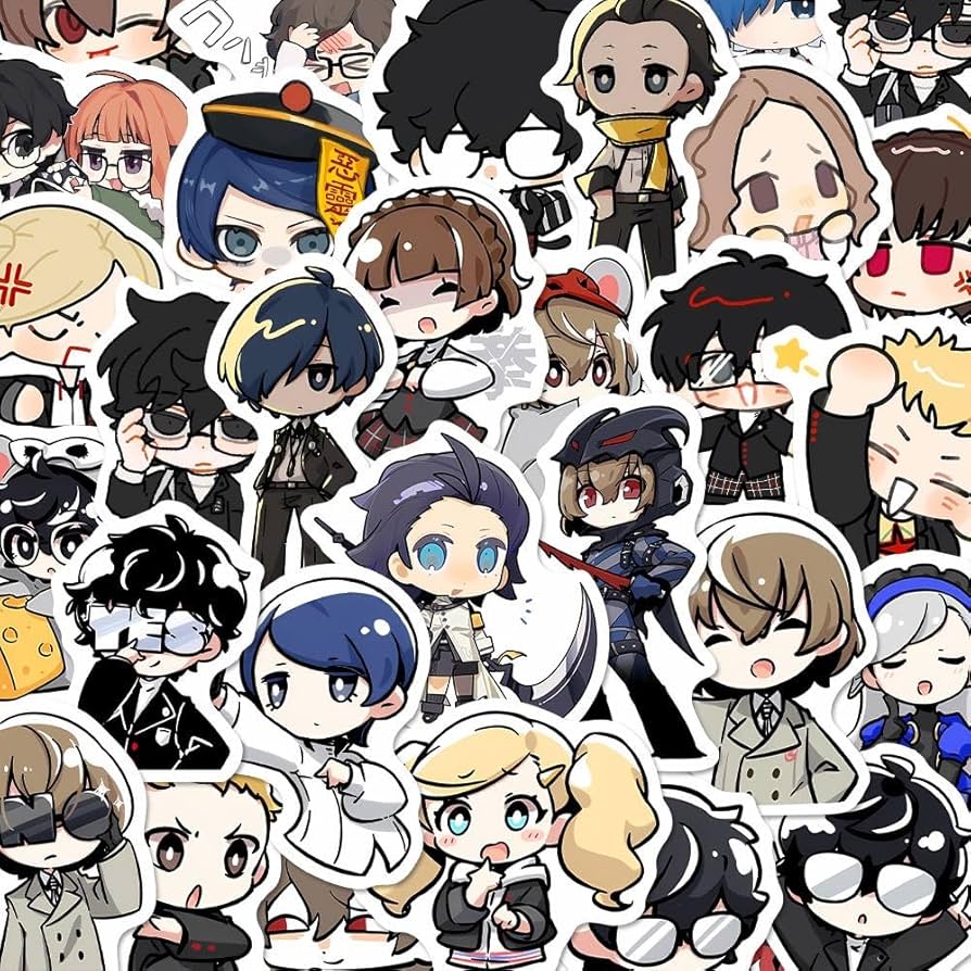 Amazon.co.jp: ペルソナ 5 ステッカー シール セット 雨宮蓮 新島真