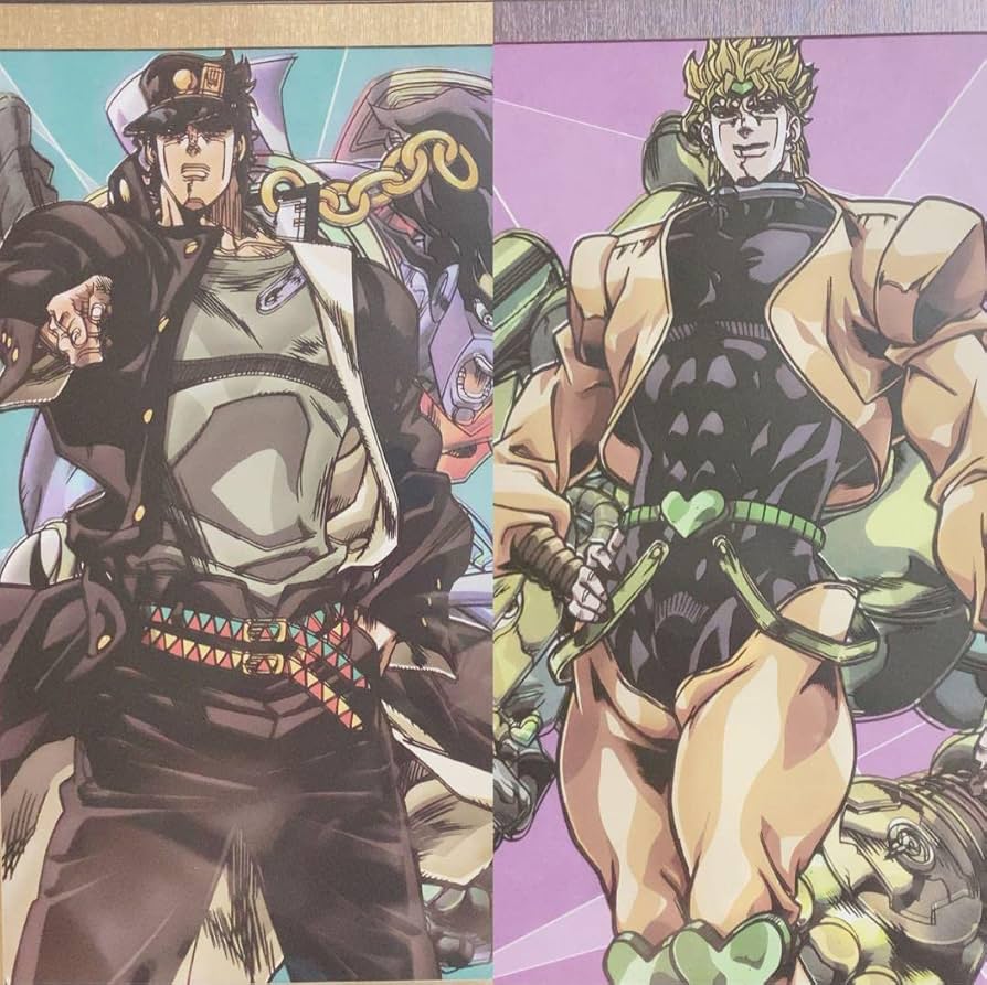 Amazon.co.jp: ジョジョの奇妙な冒険承太郎DIO 切絵 2点セット