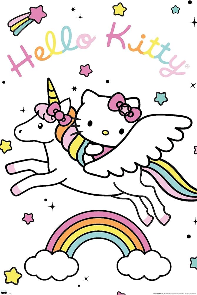 Amazon.co.jp: Trends International ハローキティ ユニコーンウォール