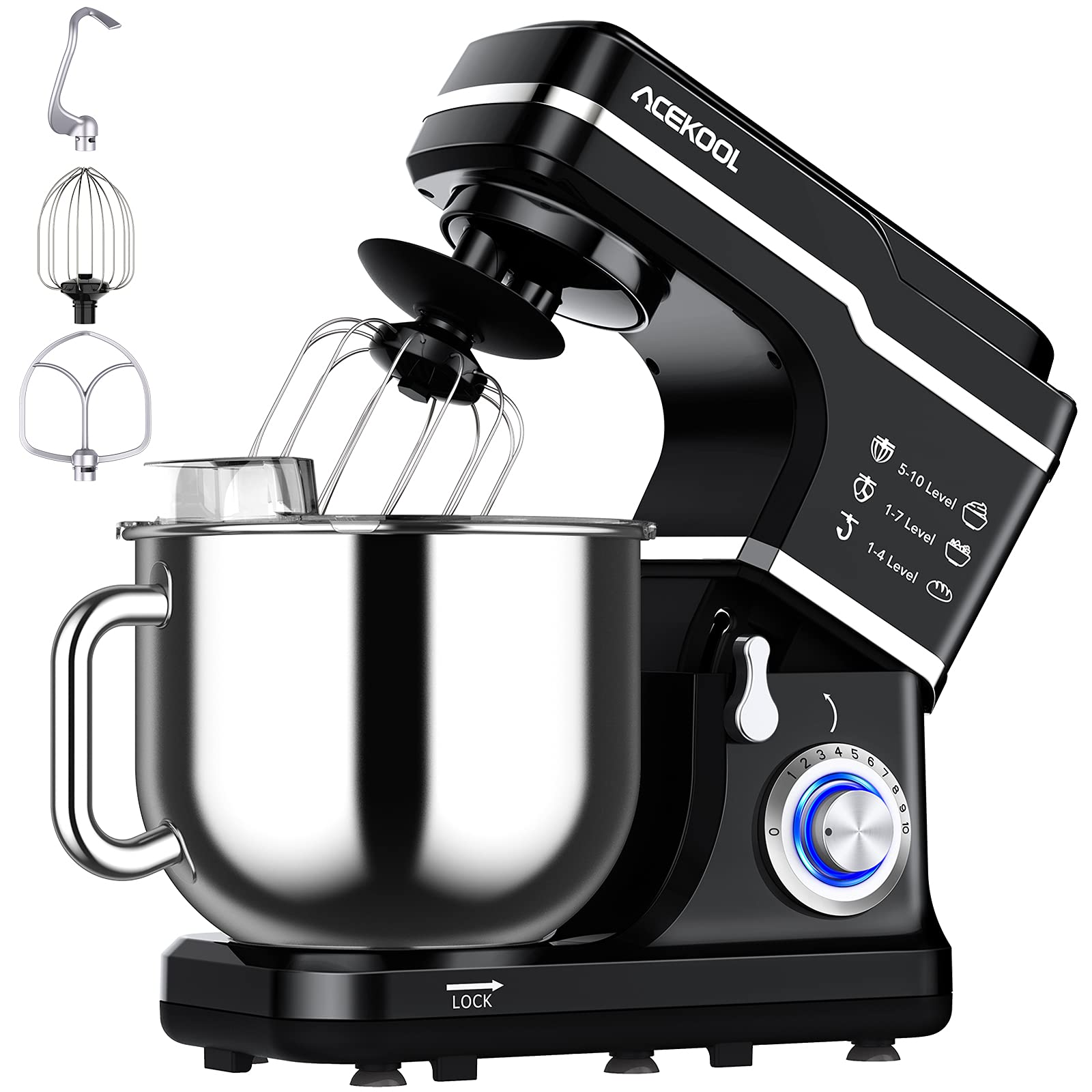 Amazon.com: Stand Mixer, 7.5QT Kitchen Electric Food Mixer 10