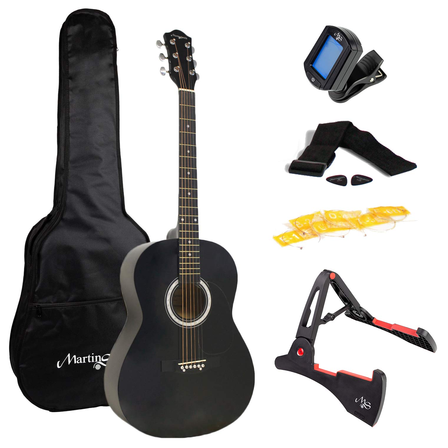 Amazon | Martin Smith アコースティックギター ブラック 初心者セット