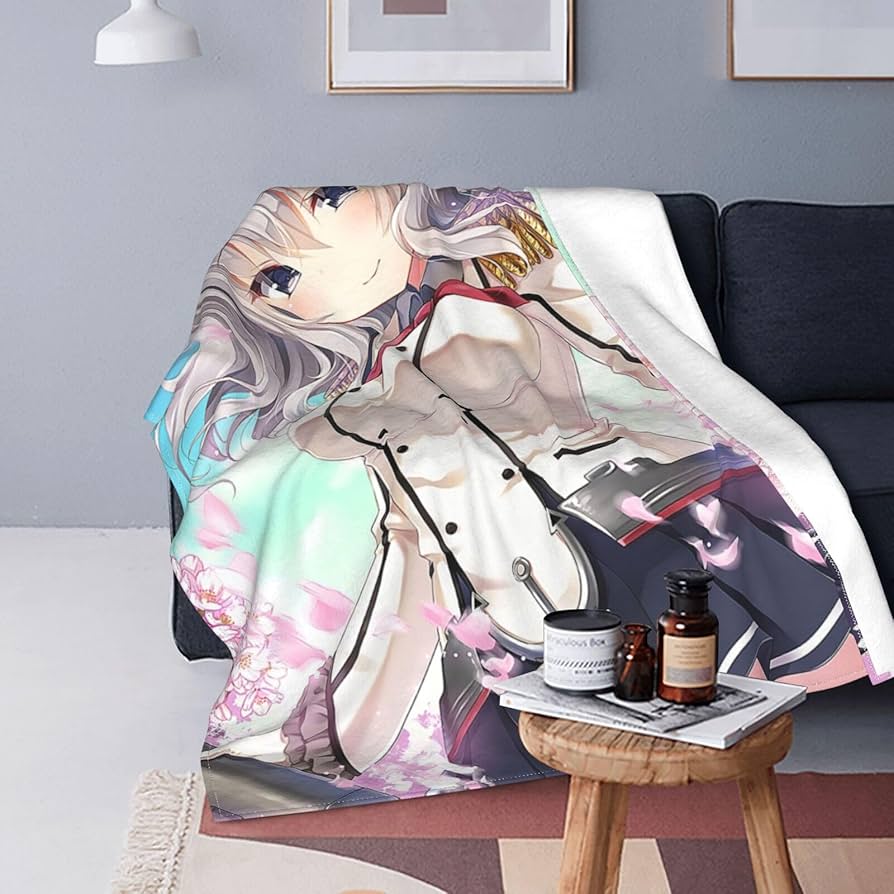 Amazon｜ブランケット 毛布 ひざ掛け 艦これ 鹿島 桜 Jk制服 萌え