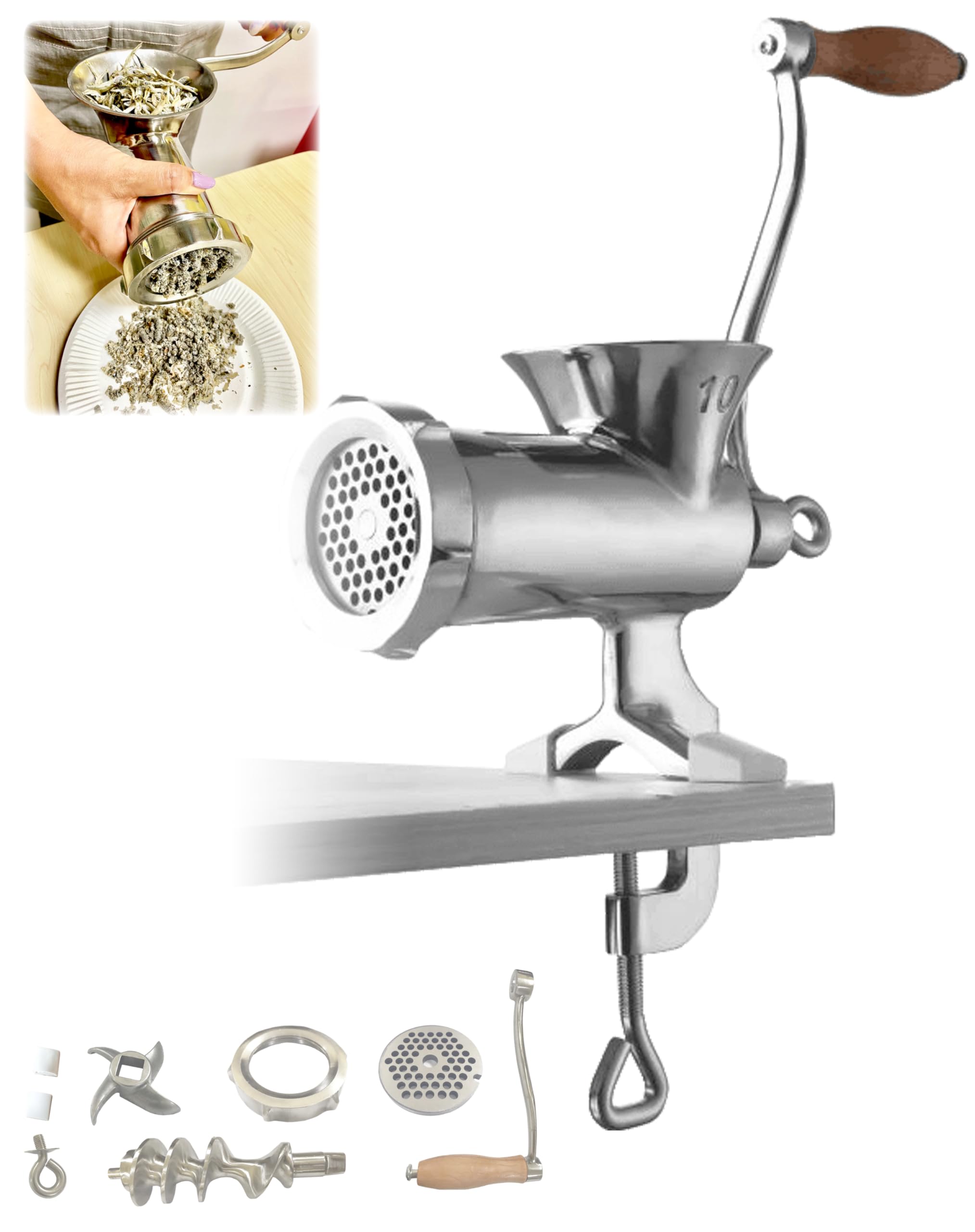 Amazon | ミートチョッパー MT-10 10型 手動式 ネジ止め固定 肉挽き