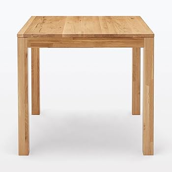 Amazon.co.jp: MUJI 無印良品 木製テーブル オーク材 幅80×奥行80×高さ