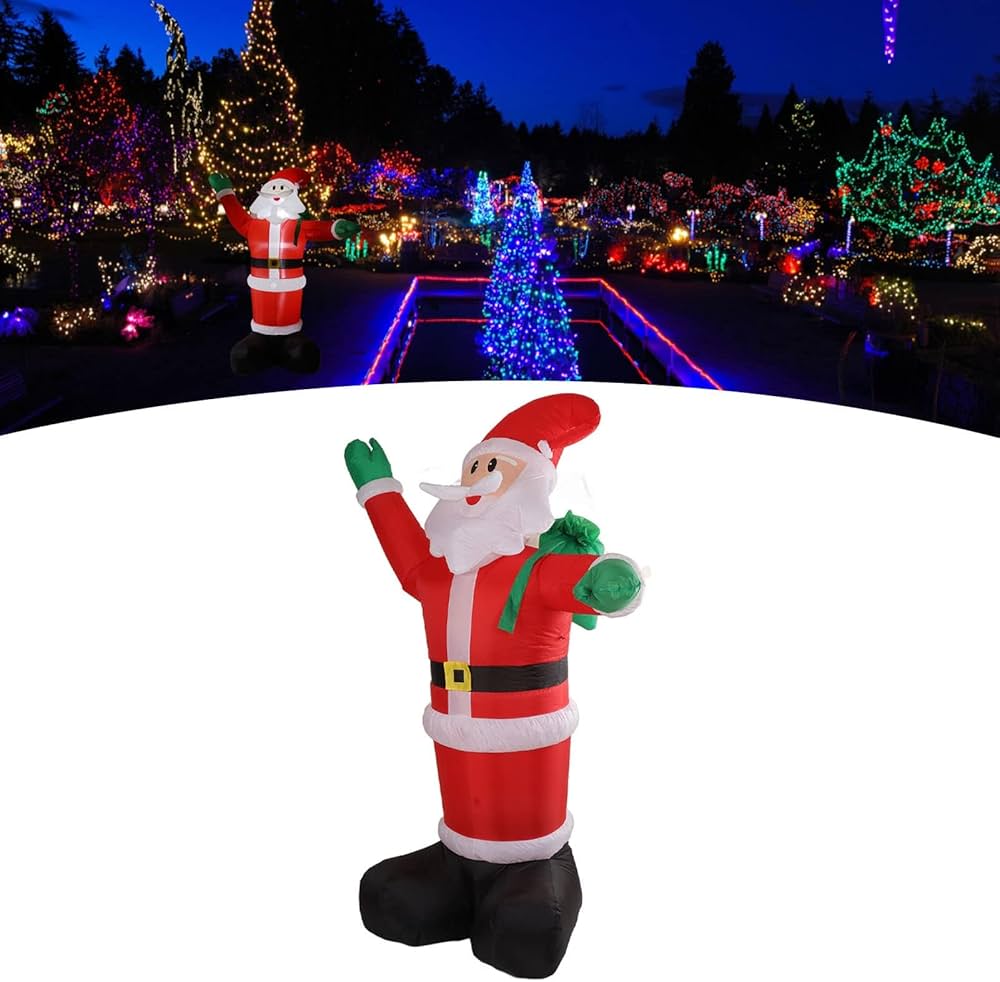 Amazon.co.jp: クリスマス インフレータブル サンタクロー、7フィート