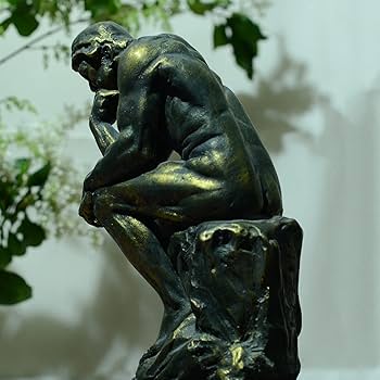 Amazon.co.jp: 考える人 立像 ロダンの Rodin 樹脂 おとこ クラシック