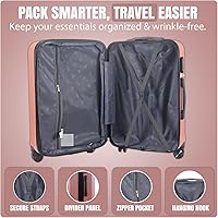 Amazon.com: IZOD Zane 3 Piece Expandable Hardside Luggage Set
