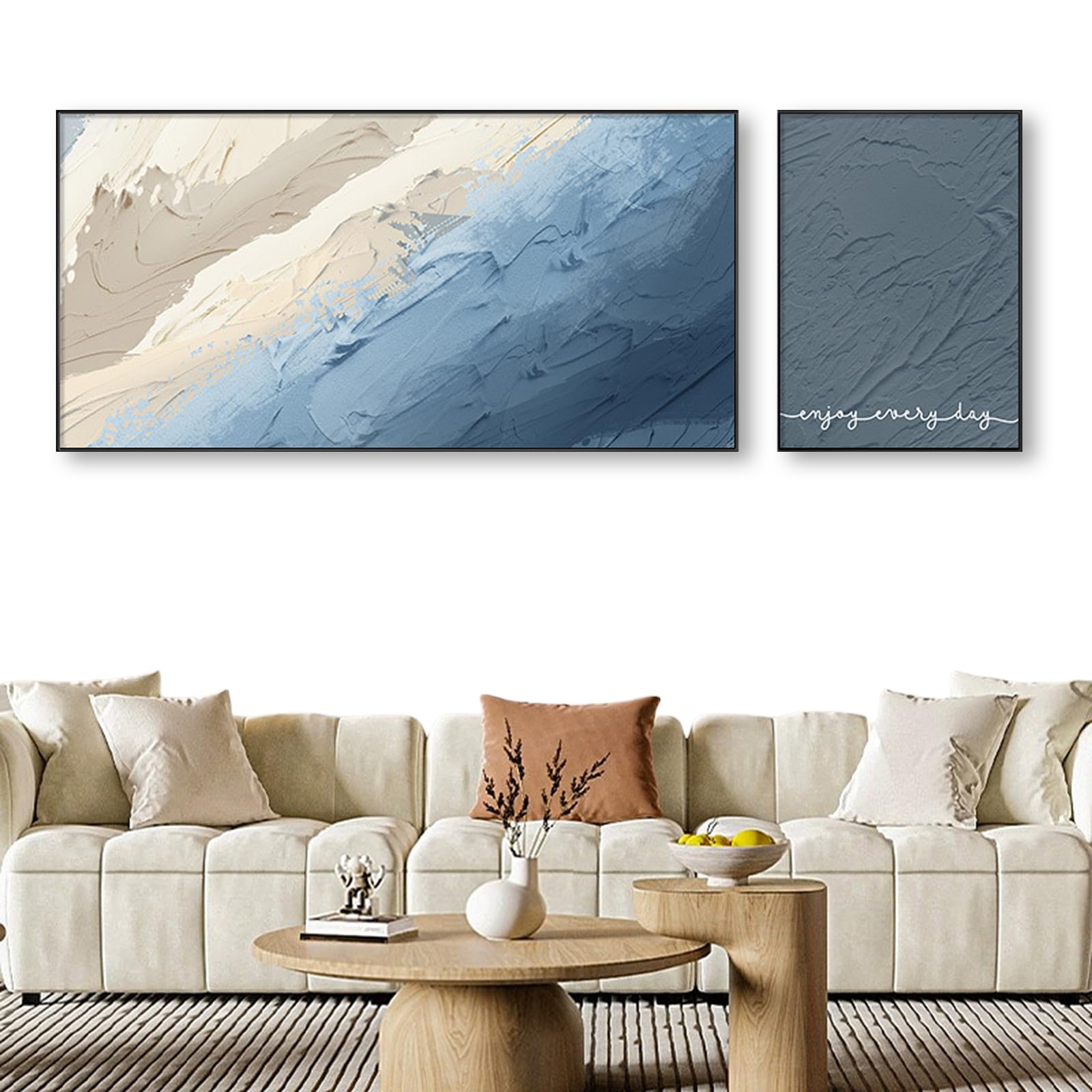 Amazon.co.jp: 抽象画 アートパネル 2枚 飾り絵 モダン 肌の質感 花