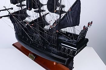 Amazon.co.jp: 帆船模型 完成品 木製 カリビアンパイレーツ ブラック