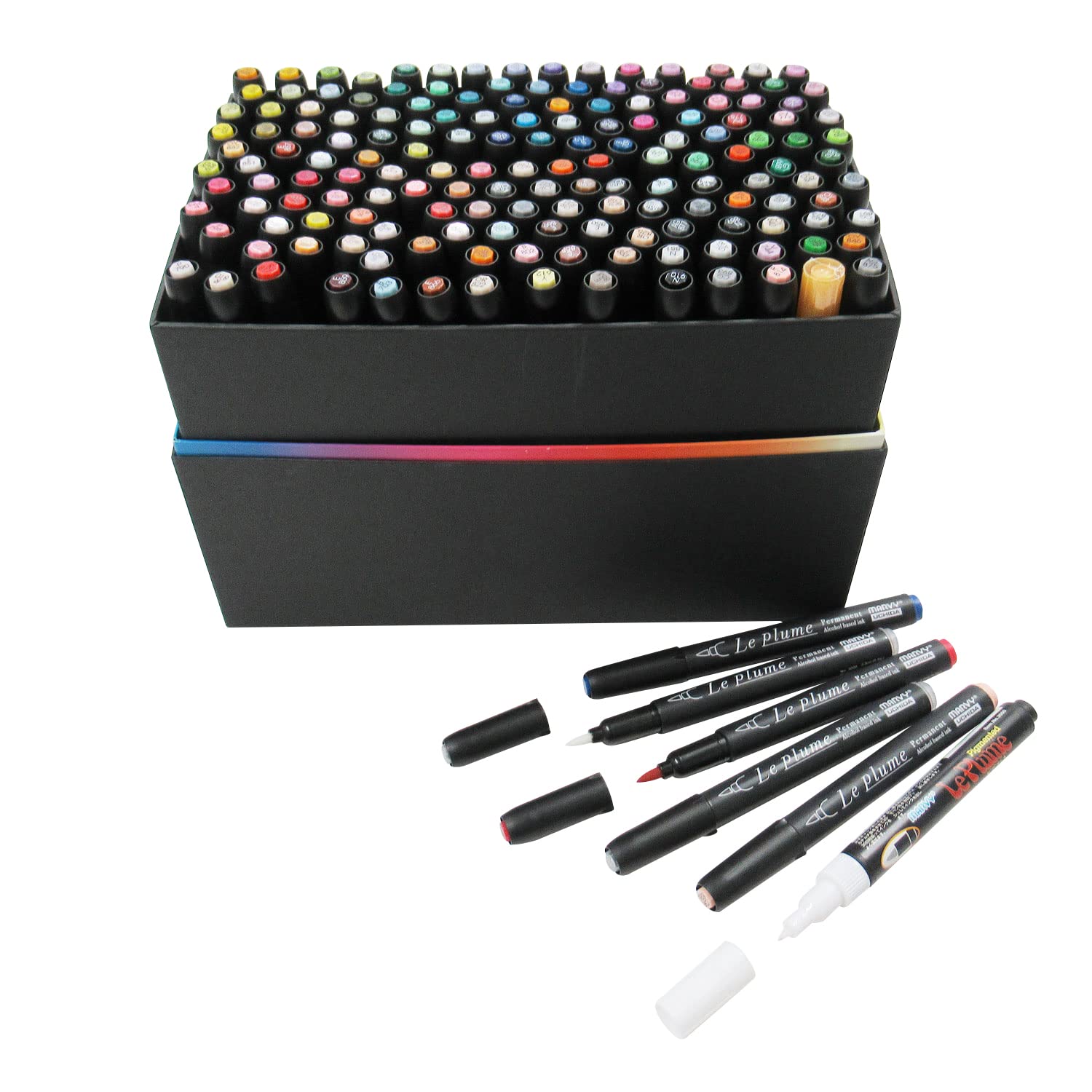 Amazon | マービー アルコールマーカー ルプルームパーマネント 168本