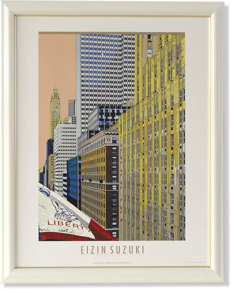 Amazon.co.jp: 額入りポスター アートポスター 鈴木英人 EIZIN