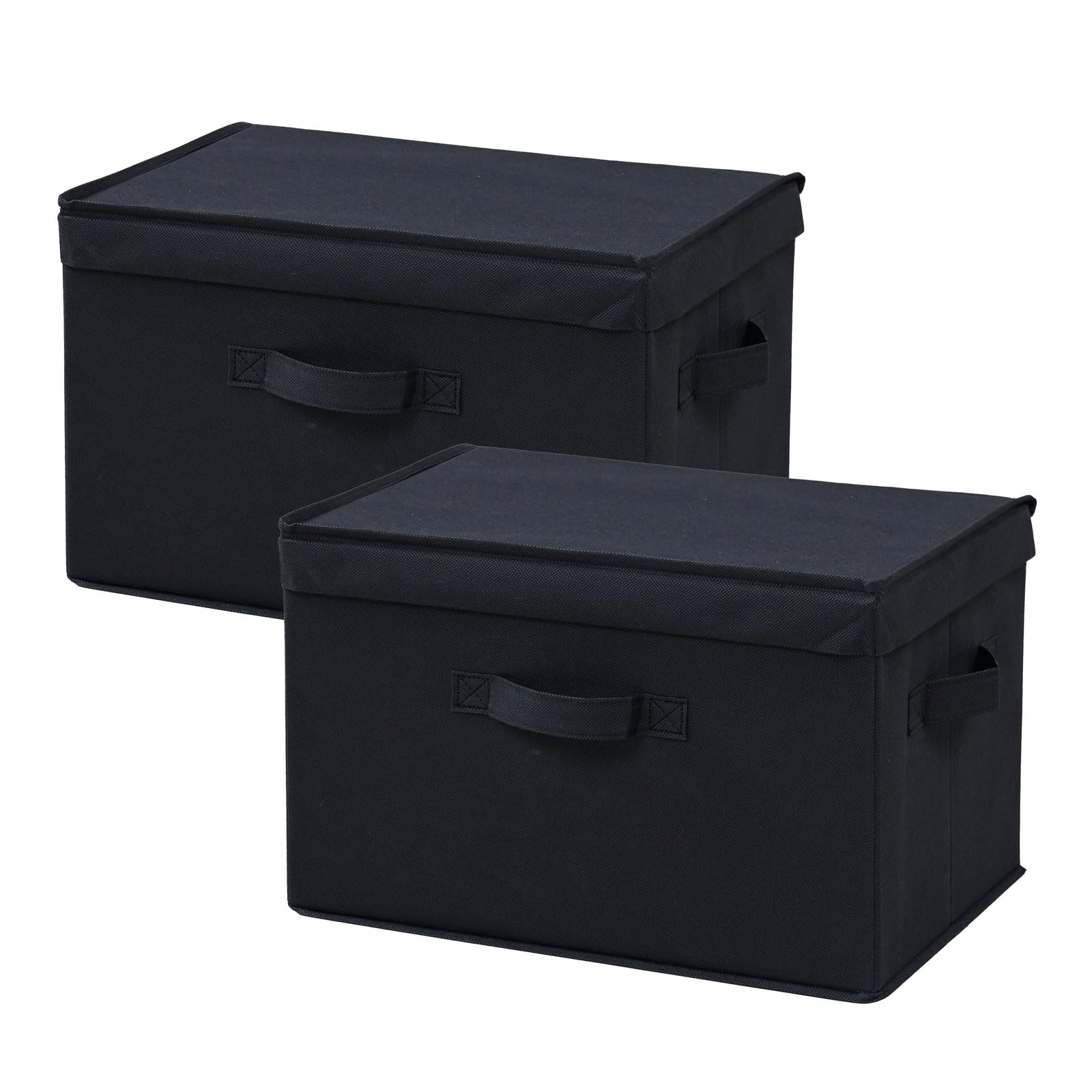 Amazon.co.jp: 山善(YAMAZEN) 収納ボックス ふた付き 頑丈 取っ手付き