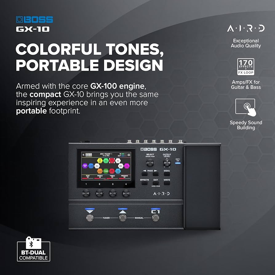 Amazon.com: BOSS GX-10 | Compact Guitar & Bass Effects Processor
