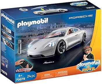Amazon.com: Playmobil The Movie Rex Dasher's Porsche Mission E