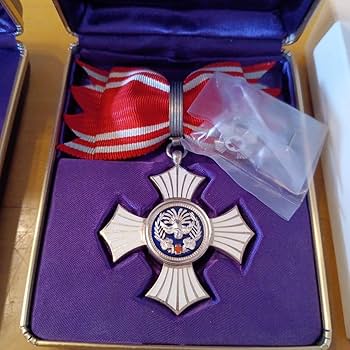 Amazon.co.jp: 極美日本赤十字社 銀色有功章 男性 女性用セット 略章付