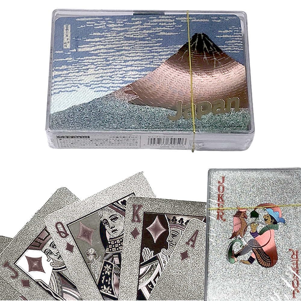 Amazon.co.jp: トランプ 葛飾北斎 赤富士 版画 浮世絵 富嶽三十六景