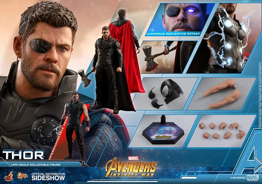 Amazon.co.jp: Hot Toys Marvel Avengers Infinity War Thor 1/6 Scale