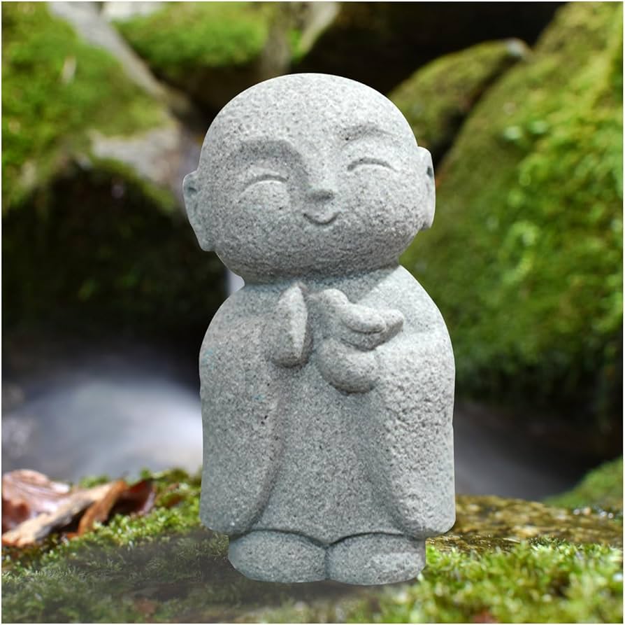 Amazon.co.jp: clowin お地蔵さん 置物 小さい 庭 ミニ お地蔵様 石