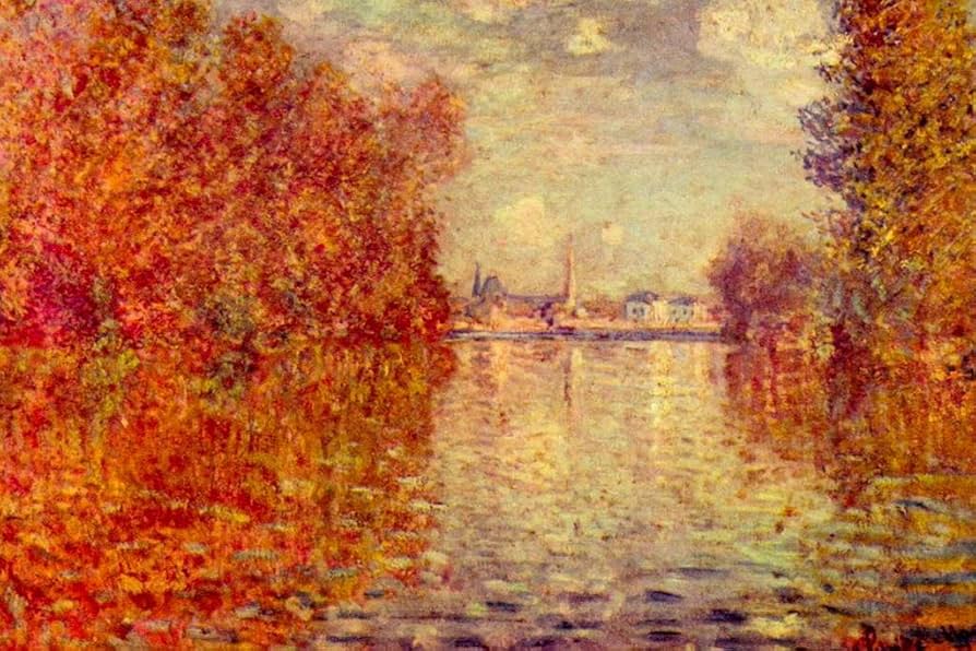 Amazon.co.jp: クロード・モネ アルジャントゥイユの秋の効果 絵画