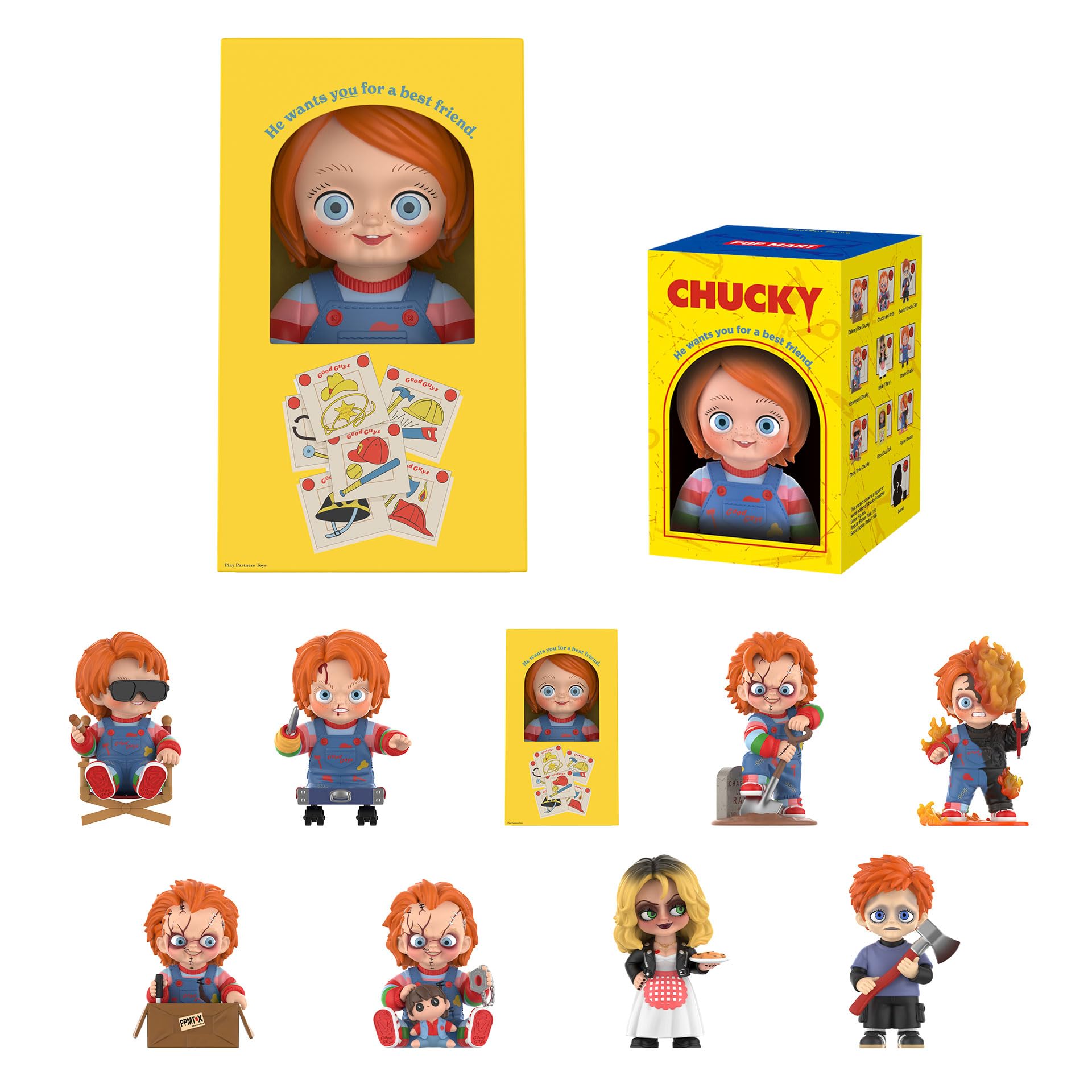 Amazon.com: POP MART Chucky Franchise Series Blind Box Figures