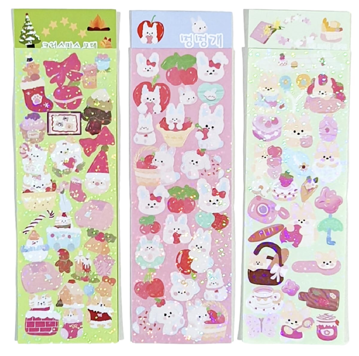 Amazon.co.jp: 【12枚シート 324枚セット】韓国 キャラクター デコ