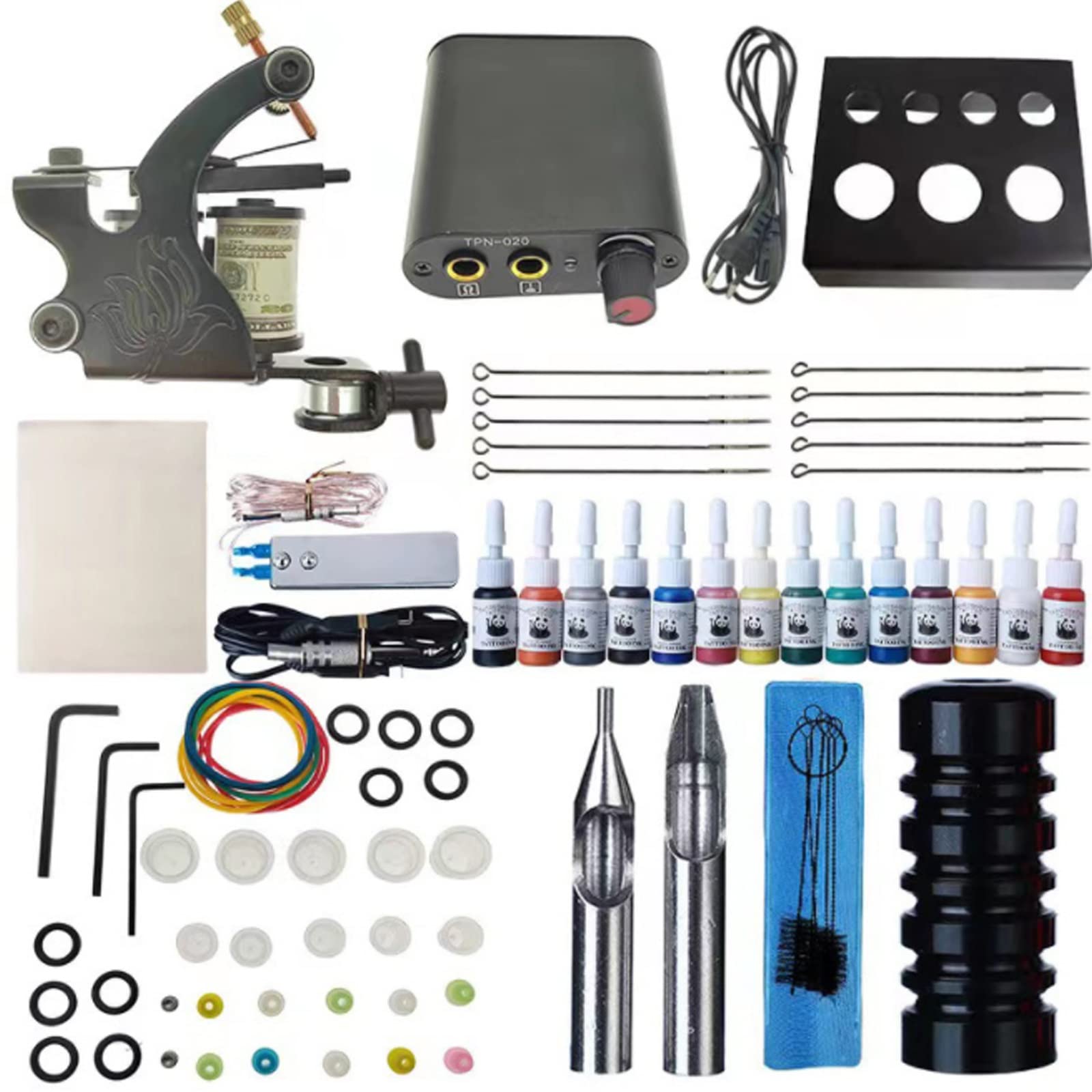 Amazon.co.jp: タトゥーマシン、14色のスーツ、初心者向けのタトゥー