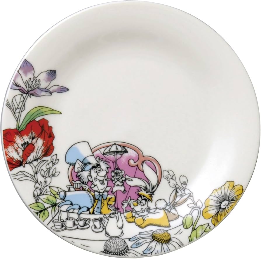 Amazon.co.jp: Disney ディズニー 不思議の国のアリス ケーキ皿(帽子屋