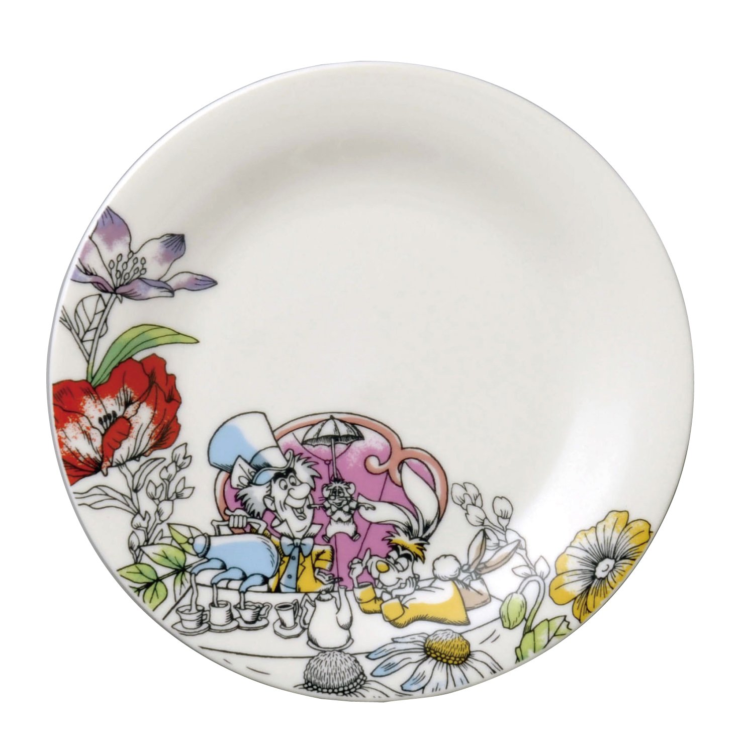 Amazon.co.jp: Disney ディズニー 不思議の国のアリス ケーキ皿(帽子屋