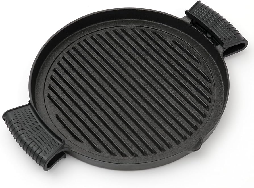 Amazon | 南部鉄器 グリルパン 25cm 焼肉鉄板 鋳物 日本製 ブラック 黒